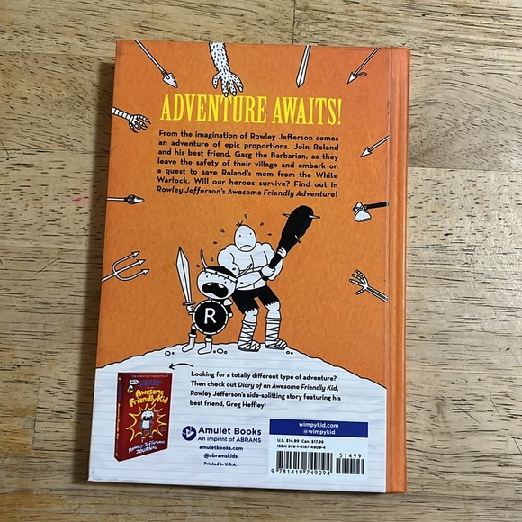 Rowley Jefferson's Awesome Friendly Adventures by Jeff Kinney - Picture 2 of 2